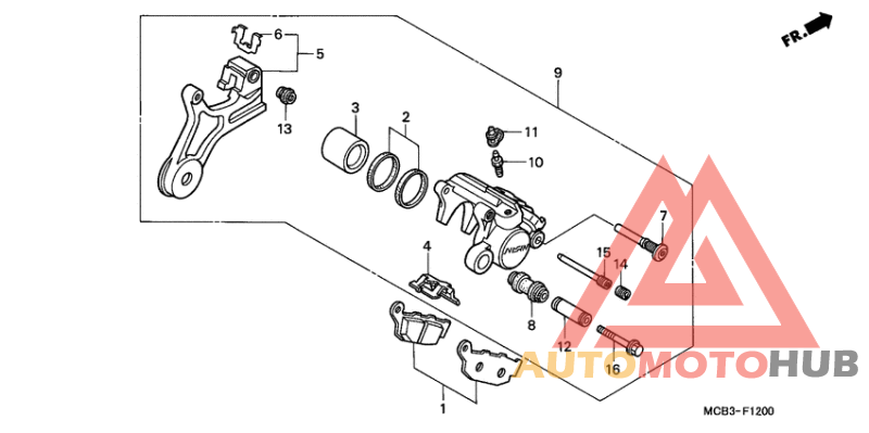 Задний суппорт