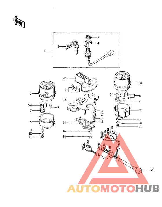 Meters/ignition switch