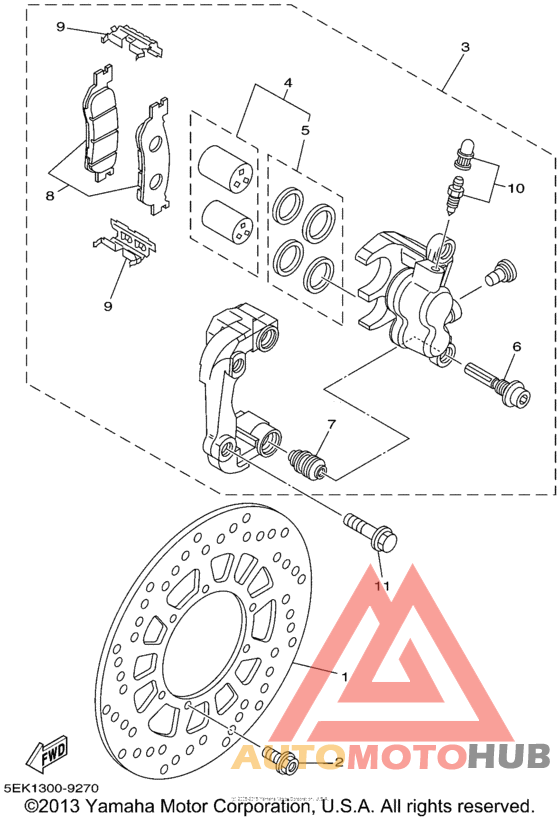 Передний суппорт