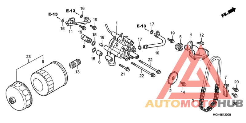 Oil filter/oil pump
