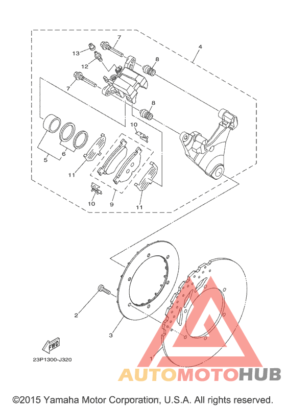 Задний суппорт