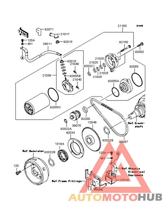 Starter motor/starter clutch