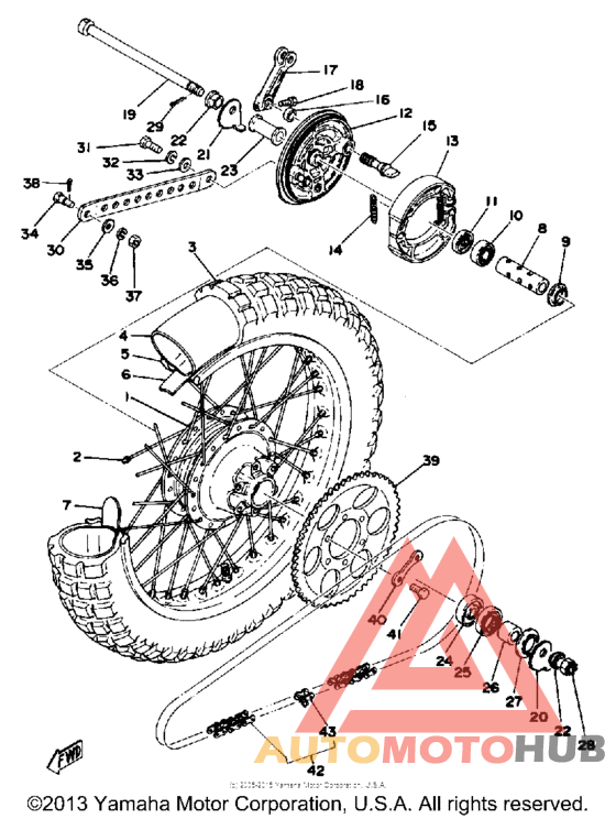 Переднее колесо