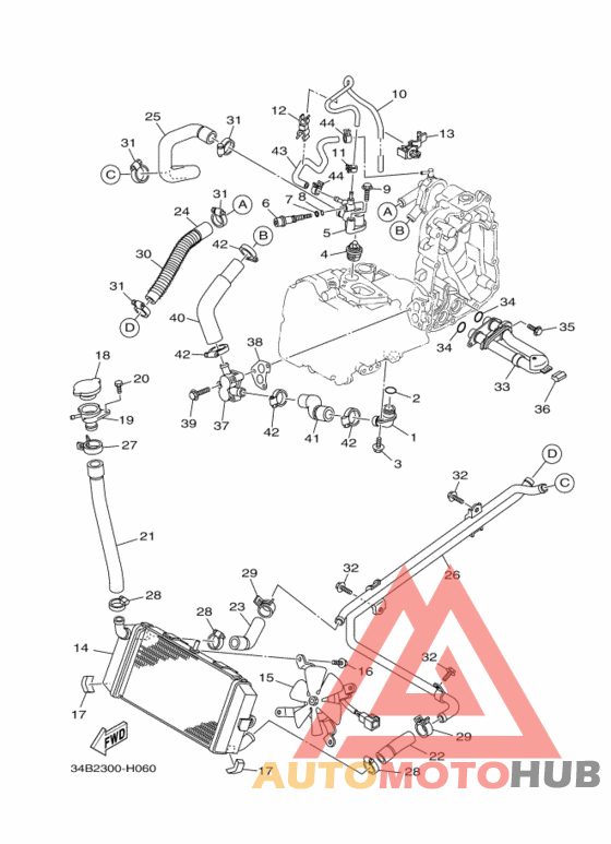 Радиатор и шланг