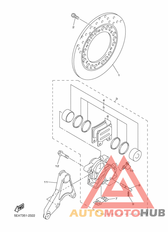 Задний суппорт