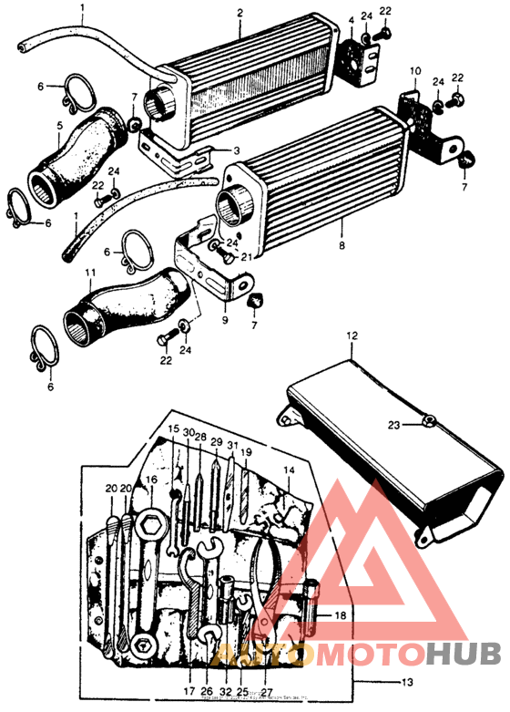 Air cleaner + tool set