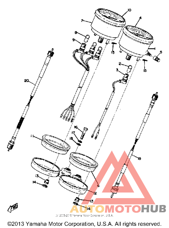 Speedometer tachometer