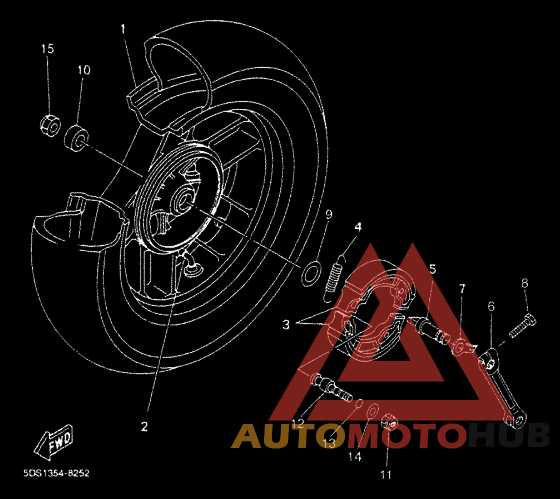 Rear wheel complete assy