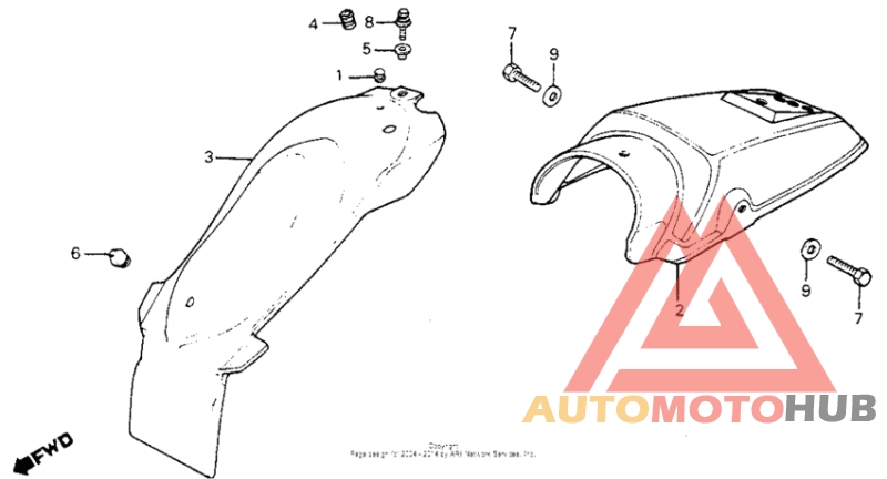 Задний бампер