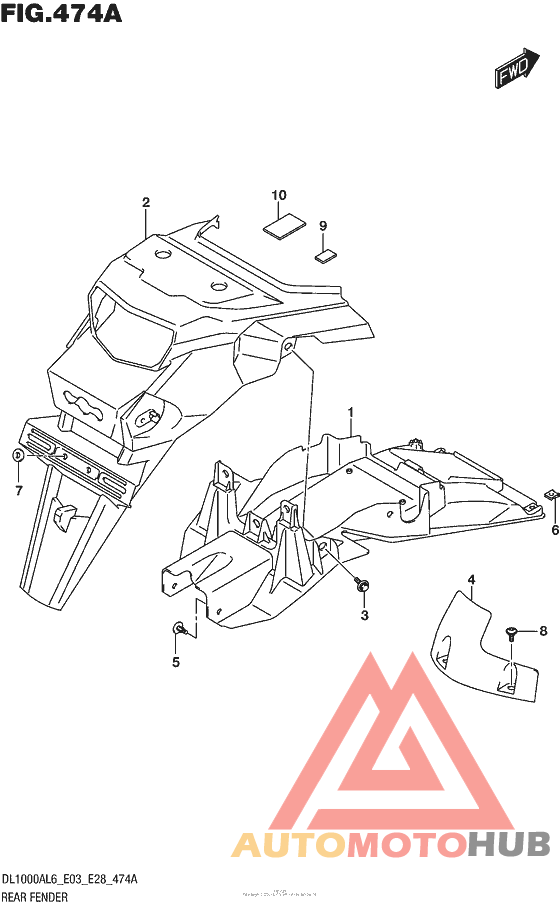 Задний бампер