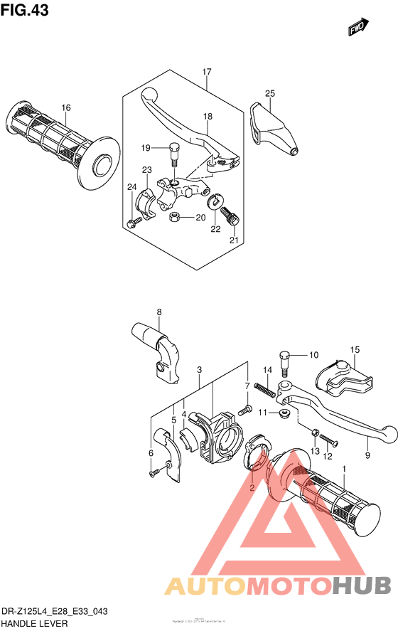Handle Lever (Dr-Z125Ll4 E28)