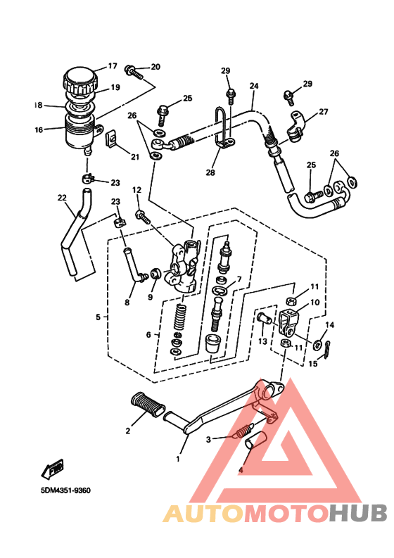 Задний тормозной цилиндр