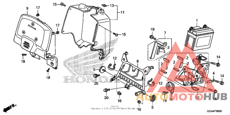 Front cover + battery