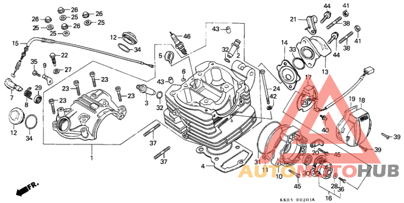 Cylinder head/ pulse generator