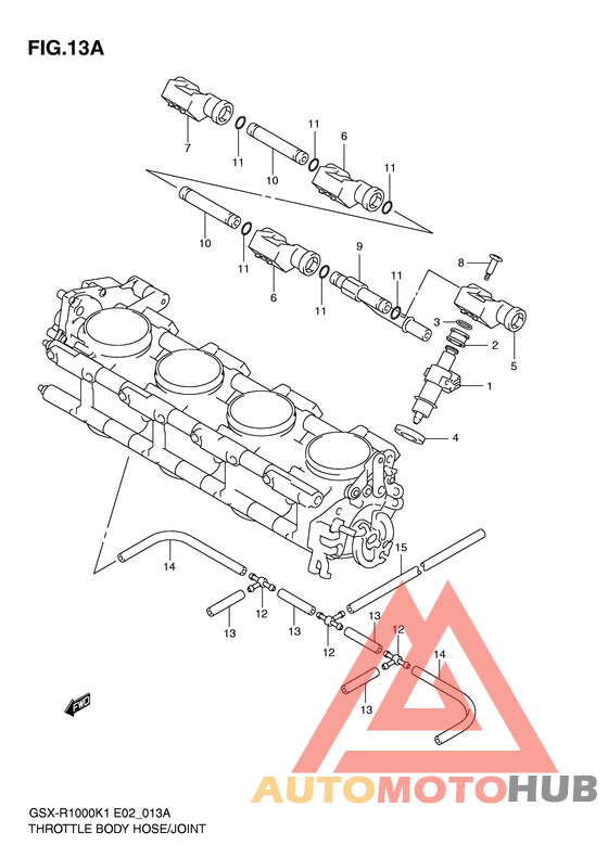 Throttle body hose/joint