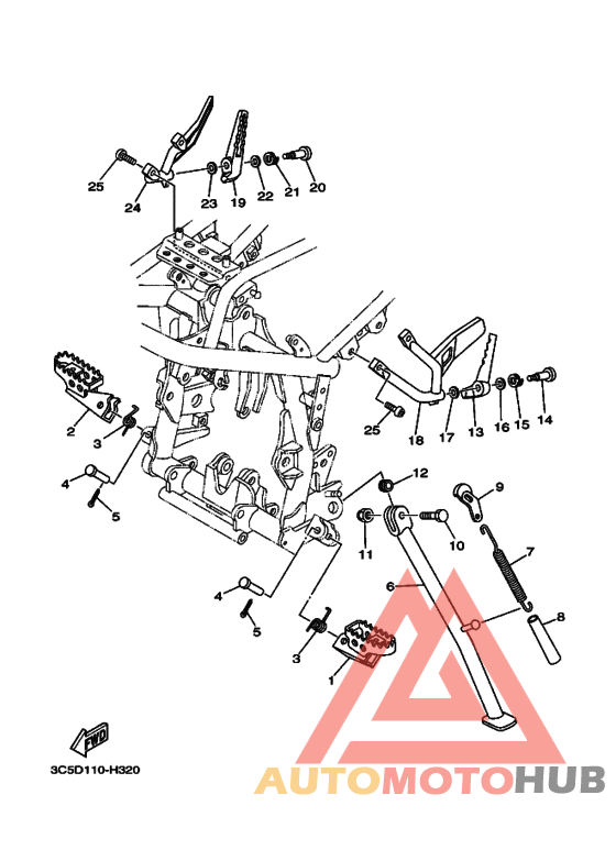 Support & repose pied