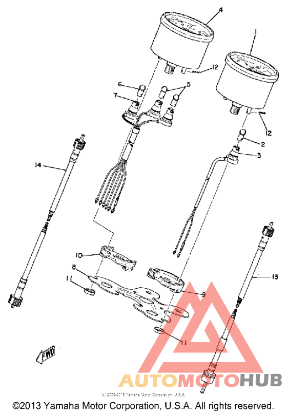 Спидометр-тахометр