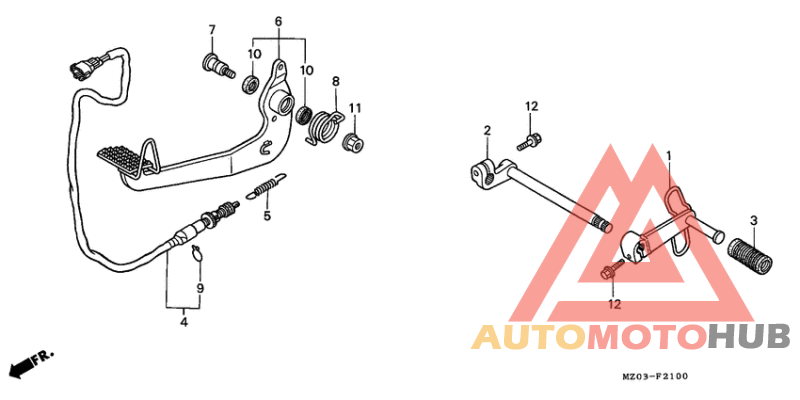 Brake pedal assy
