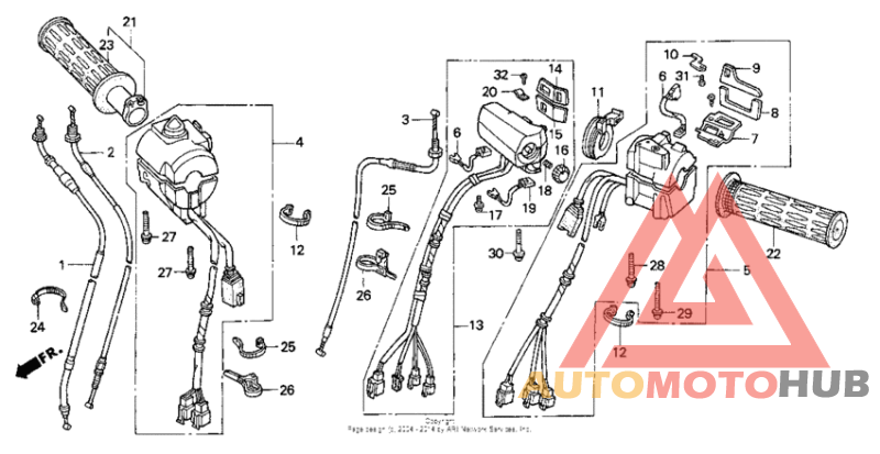 Se handle switch + cables