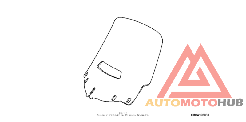 Vented windshield (tall)