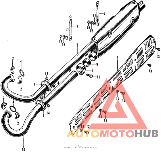 Cl125a muffler (cl125a)