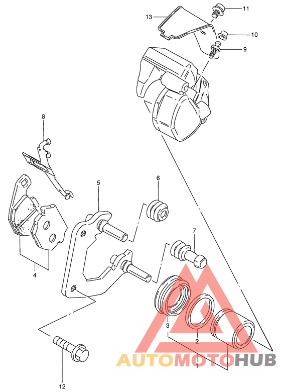 Передний суппорт