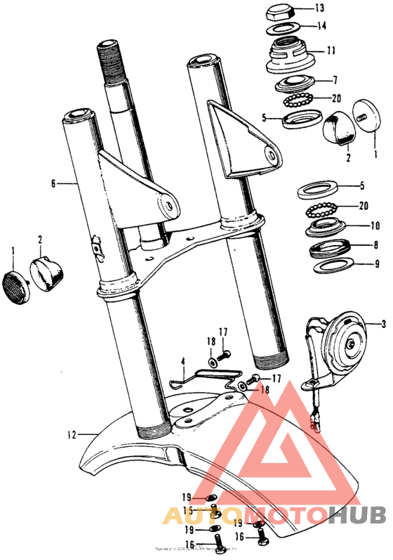 Front fork + front fender