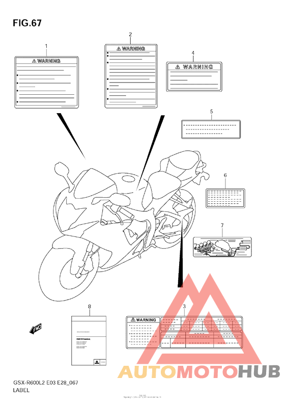 Label (Gsx-R600L2 E33)