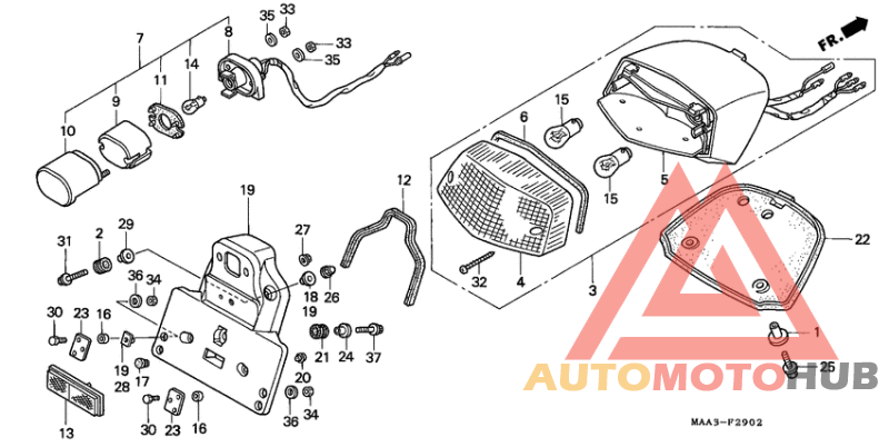 Taillight unit ass`y