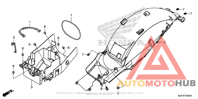 Задний бампер