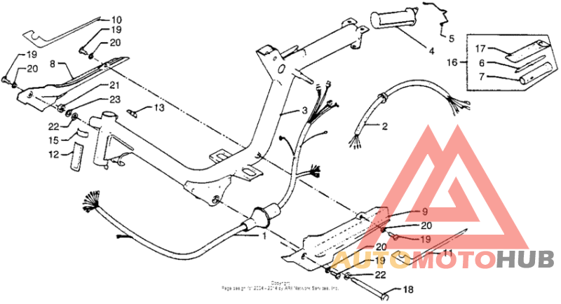 Frame + wire harness