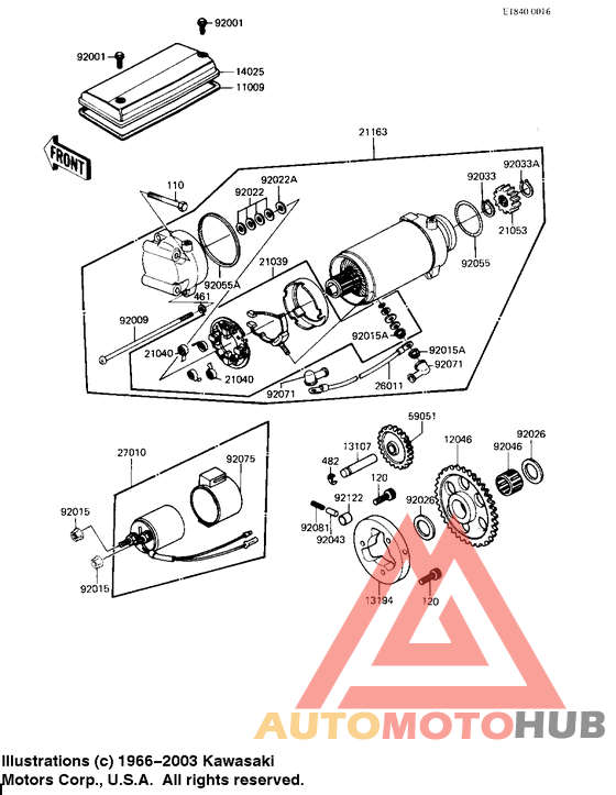 Starter motor/starter clutch
