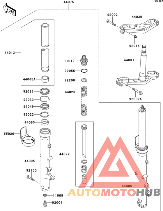 Front fork(zg1000-a14)