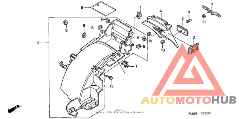 Задний бампер