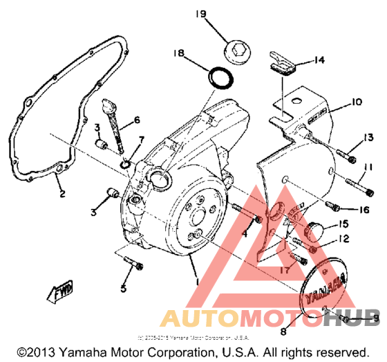 Crankcase cover left
