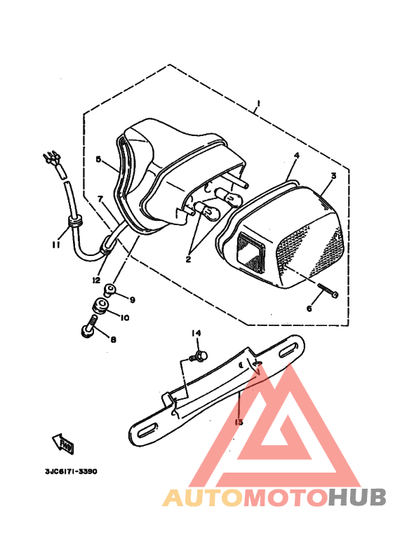 Taillight unit ass`y