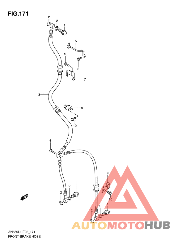 Передние тормозные трубки