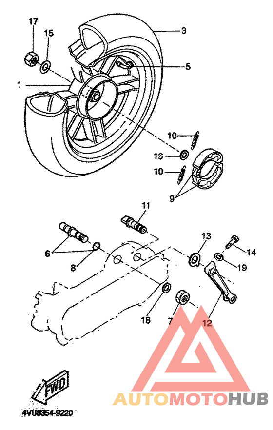 Переднее колесо