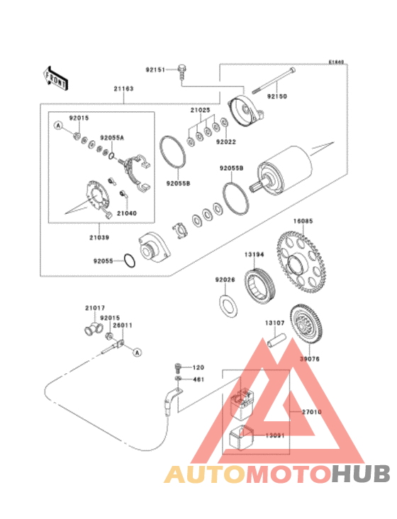 Starter motor/starter clutch
