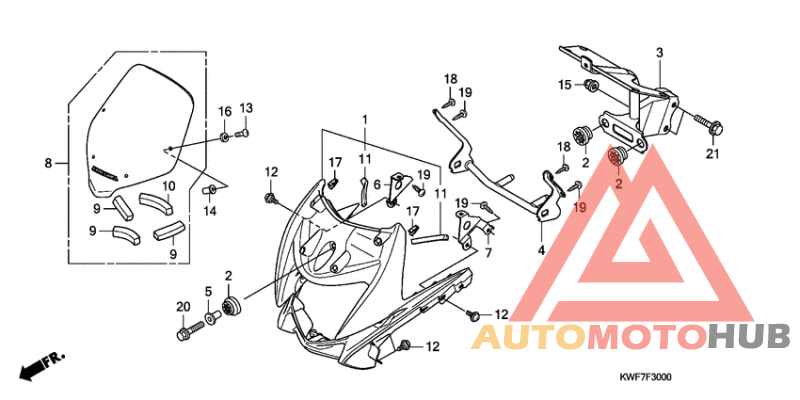 Передний обтекатель