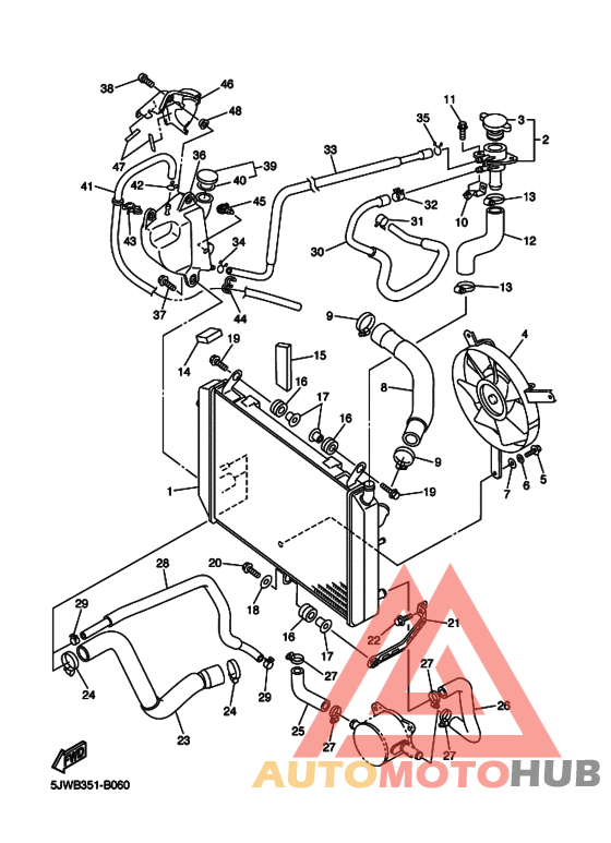 Радиатор и шланг