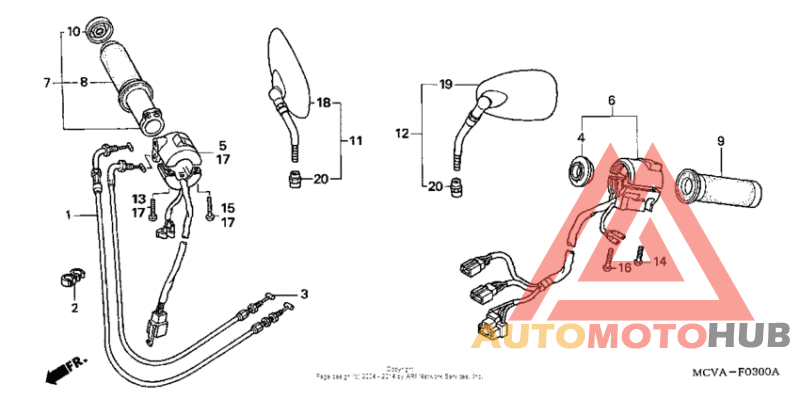 Handle switch + cable