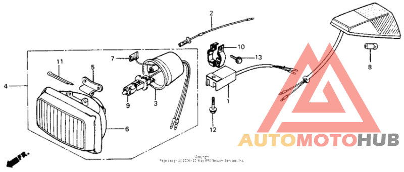 Headlight unit 84-85