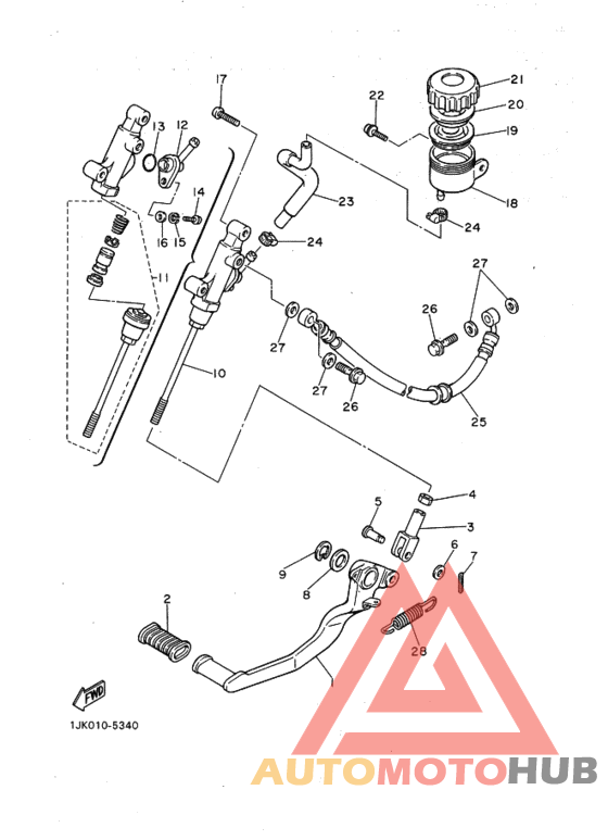 Rr master cylinder assy