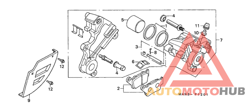 Задний суппорт