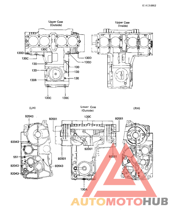 Crankcase bolt & stud pattern