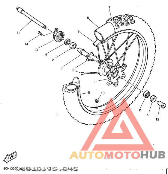 Переднее колесо