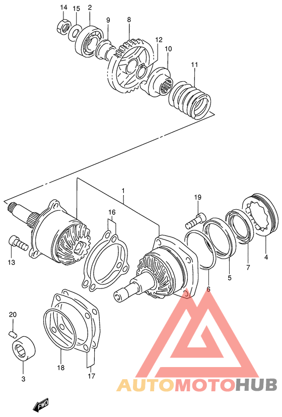 Secondary drive gear