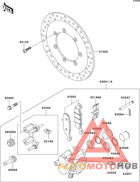 Front brake(r1-r3)