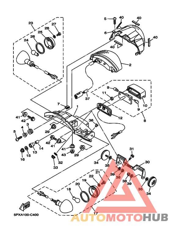 Taillight unit ass`y